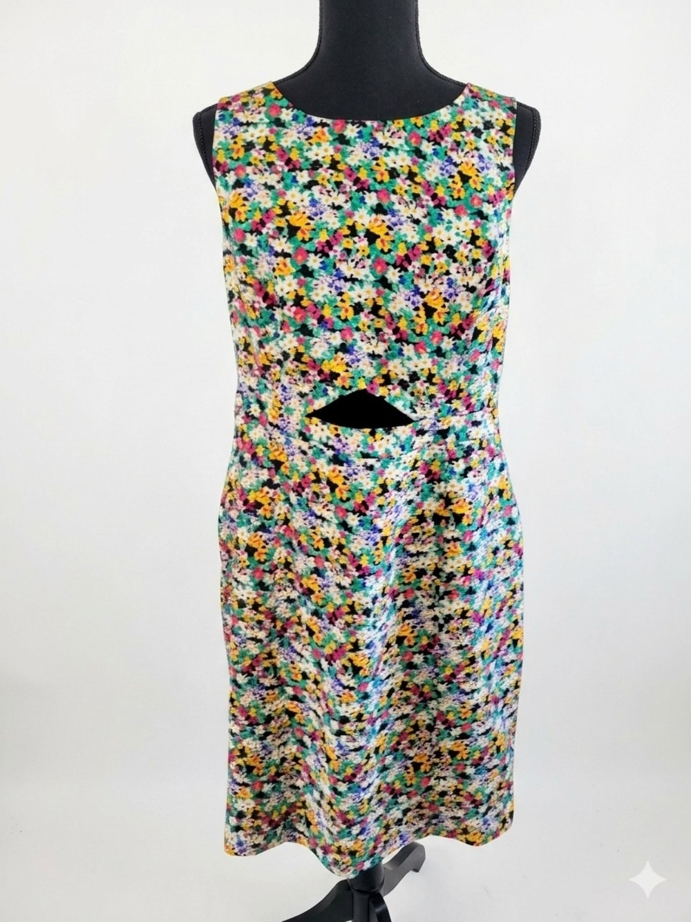 I Heart Ronson Multicolor Floral Midi Dress